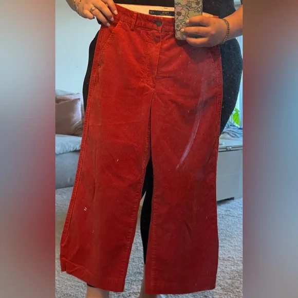 Polo Ralph Lauren Corduroy Trousers- orangey salmon colored (pants) - Picture 2 of 7